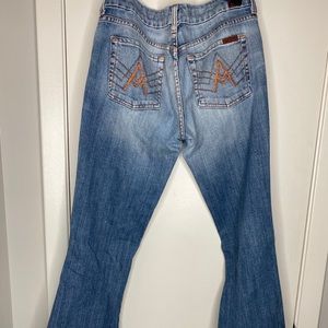7 for All Mankind “A” pocket boot cut jean